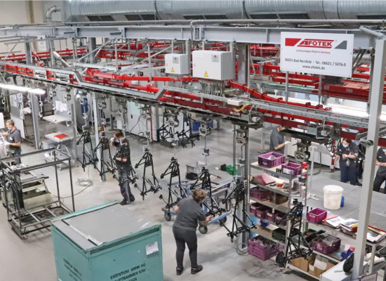 Pulverbeschichtungsanlage für Welco GmbH